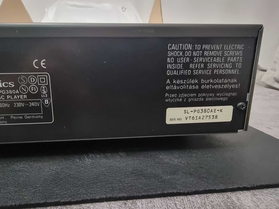 Technics SL-PG380А коробочное хранение