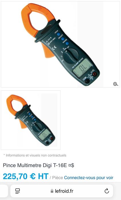 Pince Multimeter T16E - Професионални амперклещи като нови