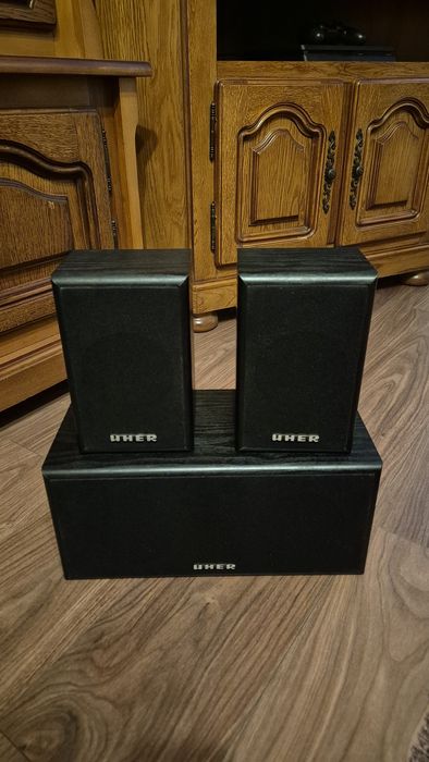 Boxe raft HiFi UHER 2 x sateliti 50W + centru 100W DPS 1400