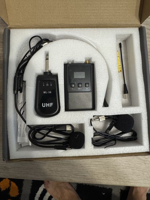 lavaliera microfon headset wireless reincarcabila