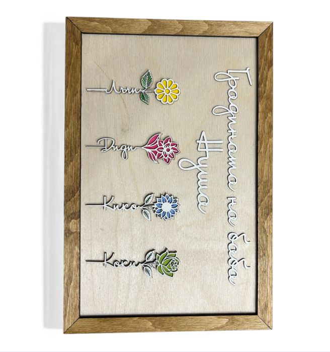 Пано Градината на баба Уникален подарък за осми март