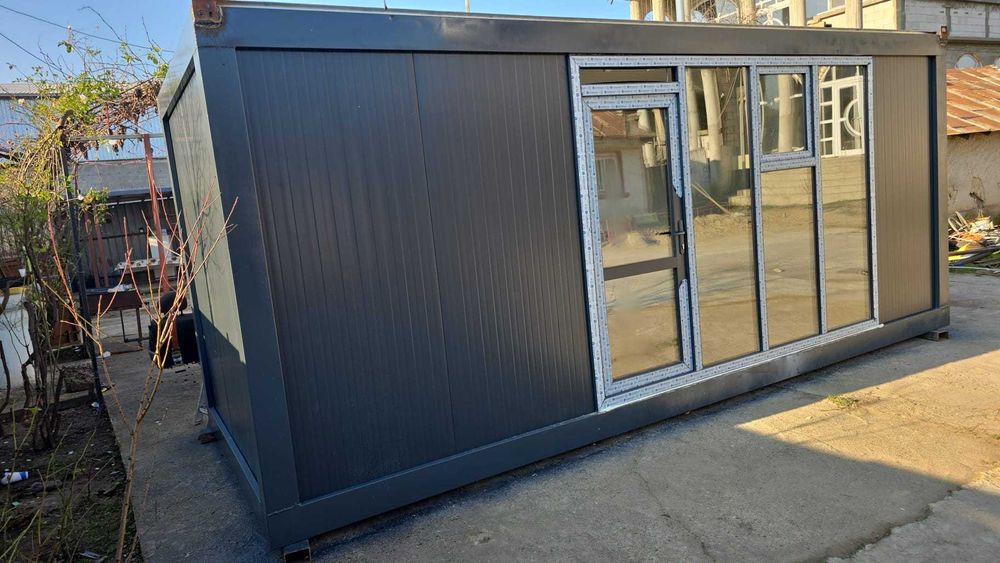 Containere modulare, cabine de paza, vitrine spatiu depozitare, comert