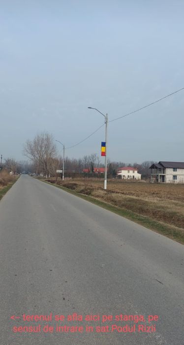 Teren 2500 mp intravilan Podu Rizii, Comuna Salcioara, Dambovita