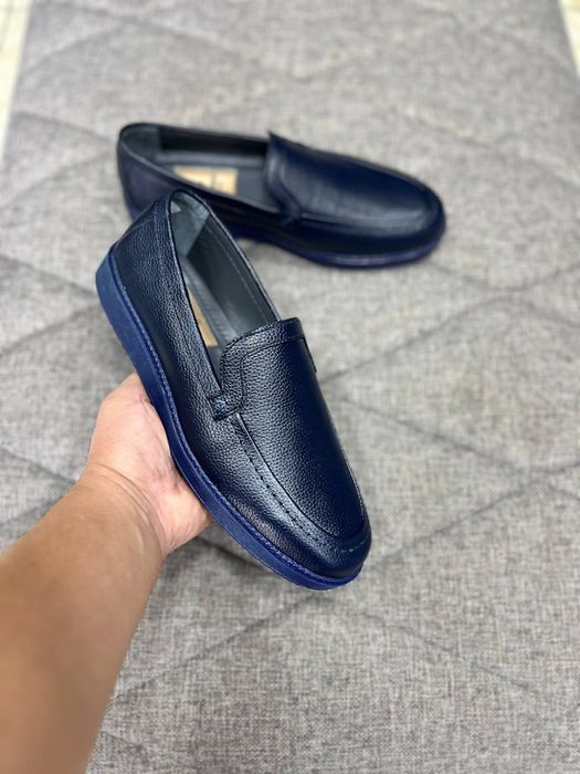 Мужские кожаные лоферы