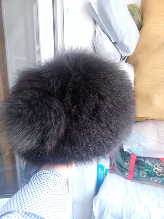 Шапка  песец натуральный