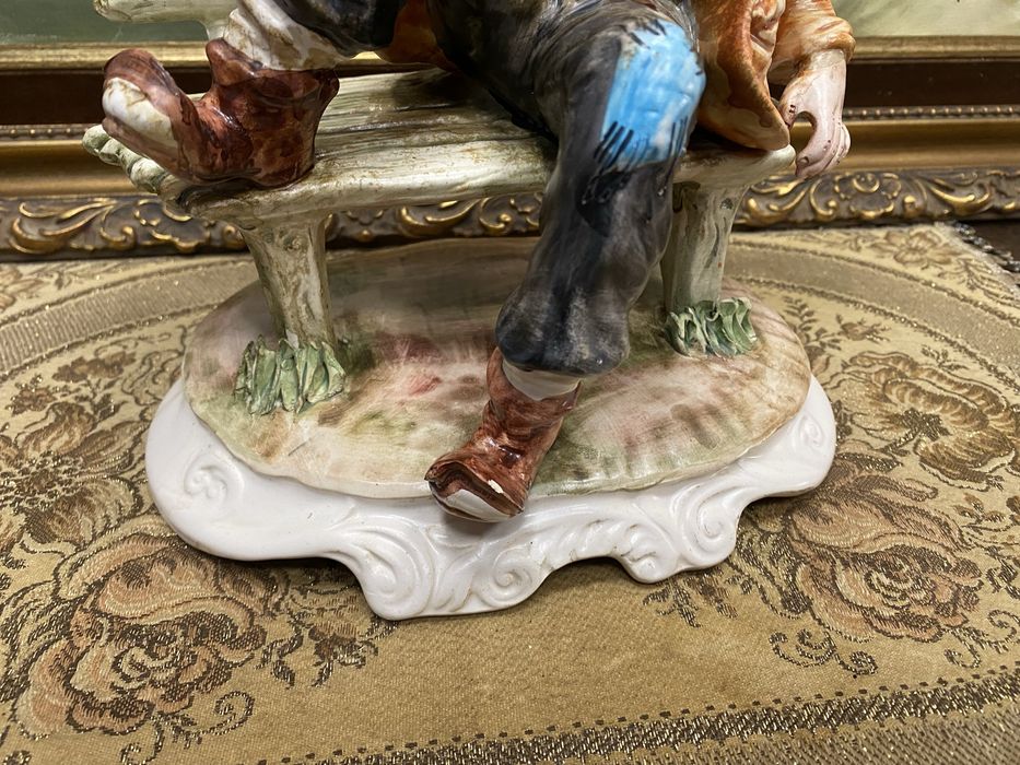 Порцеланова фигура Каподимонте Италия 1970