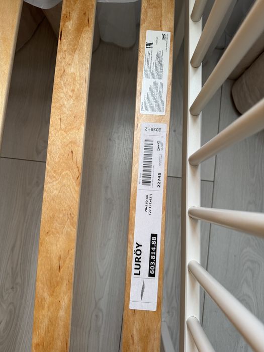 Детская кровать ikea 70*160  и матрас