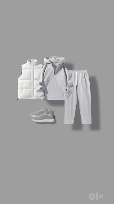 Erkaklar uchun 3 tasi 1 da sport kostyumi | S–5XL