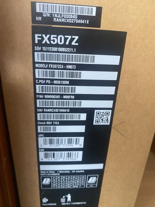 Asus tuf  FX507Z