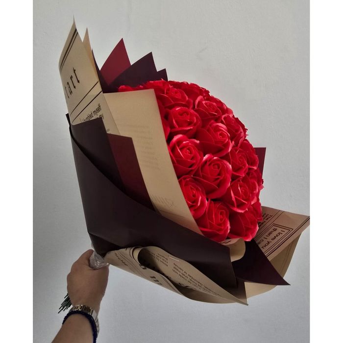 Buchete personalizate, trandafiri din sapun.