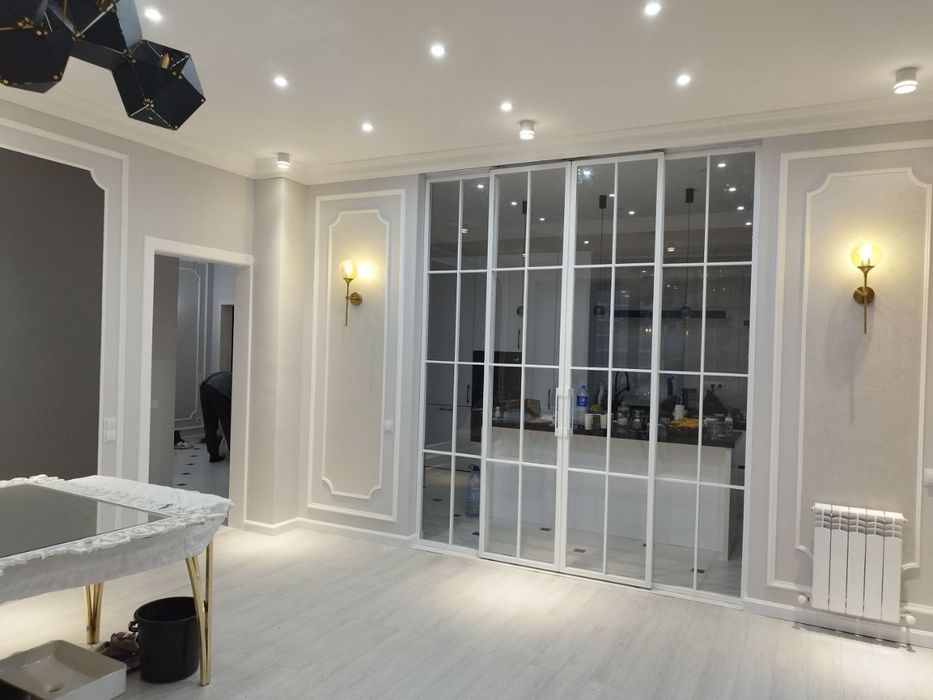 Раздвижные Распашные перегородки Лофт Loft/Стеклянные двери/