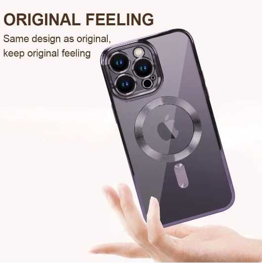 Husa iPhone 15Pro, 15Pro Max, 15 MagSafe cu protectie camera foto