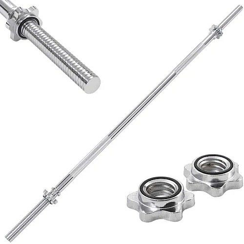 Дъмбели 2 х 20 кг + прав лост 150 см