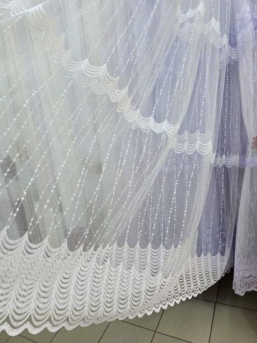 Нови модели плат от  тънка дантела за пердета