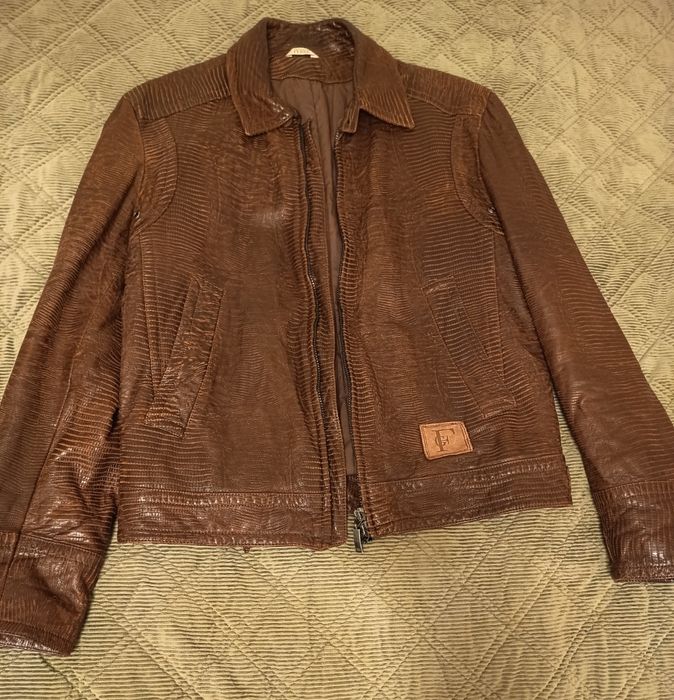 Geaca piele Gianfranco Ferre originala
