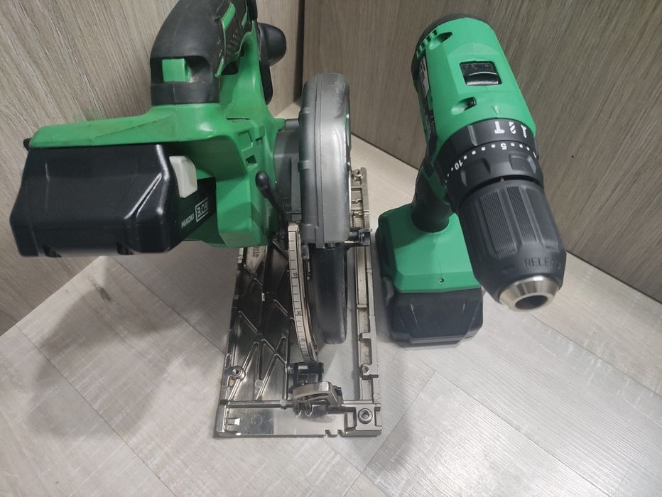 Set Hikoki Hitachi C 18 DBAL circular autofiletanta percuție DV 18 DA