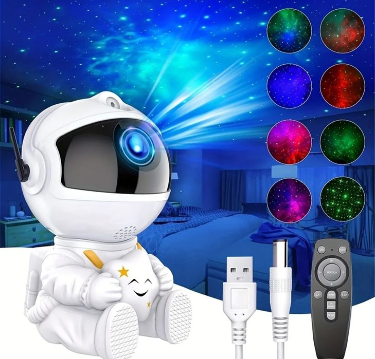 Lampa de veghe astronaut proiector lumina gaming
