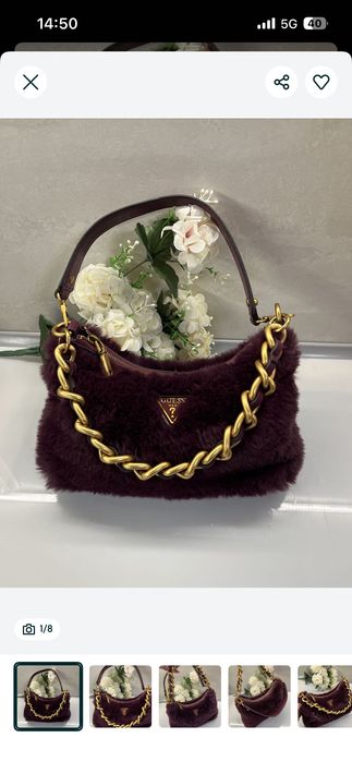 Guess liu jo чанта с косъм