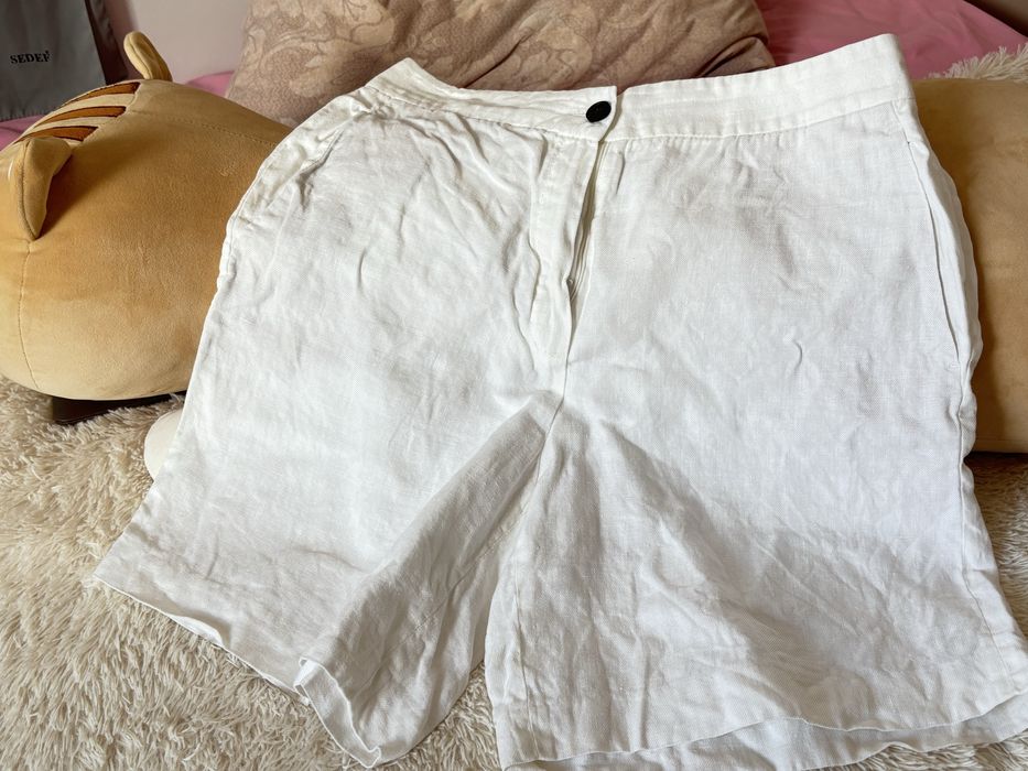 Льнянные шорты massimo dutti