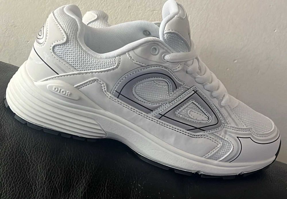 нови ЛУКС Dior B30 Triple White (reflective) 40 41,42,43,44,45,46 номер