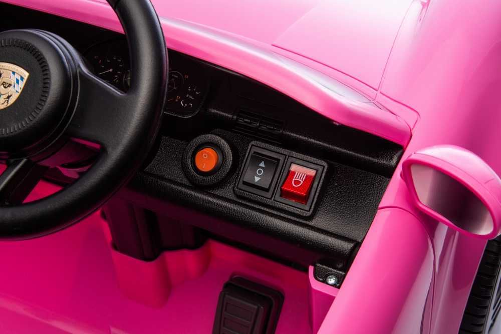 Masinuta electrica copii Porsche RUF CTR Roz telecomanda,90w roti eva