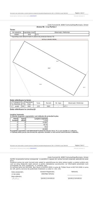 Teren Simian  zona Avicola