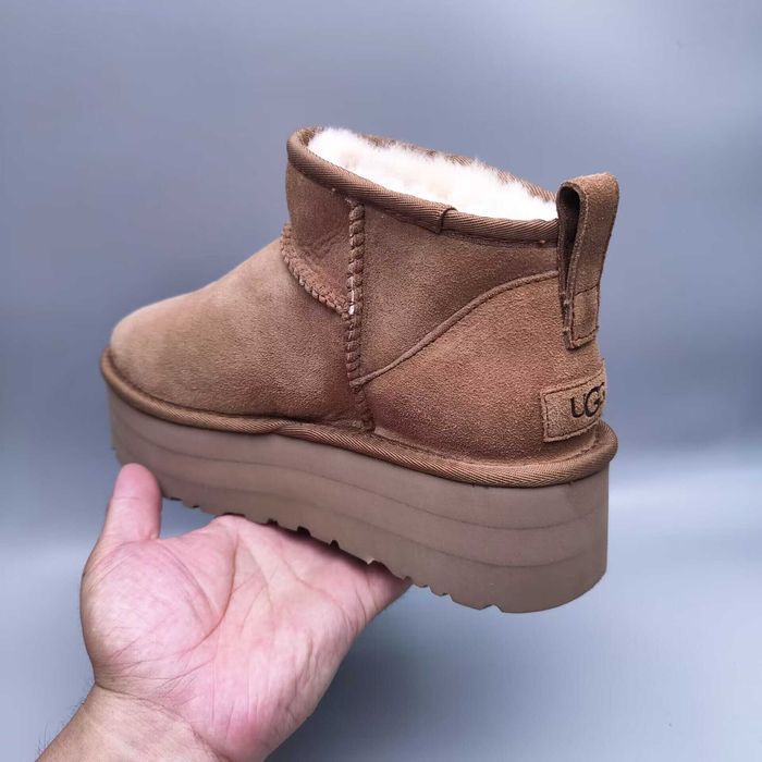 Ghete UGG 5 Cm Maro Inchis