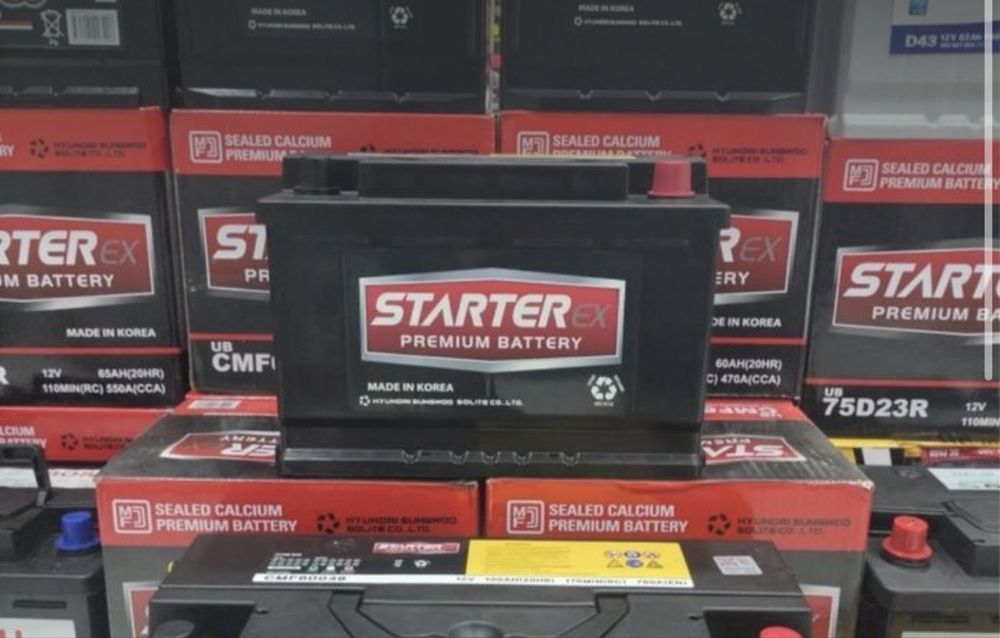 Kareski Starter 75 Ah Malibu onix trecker monza moshinalari uchun