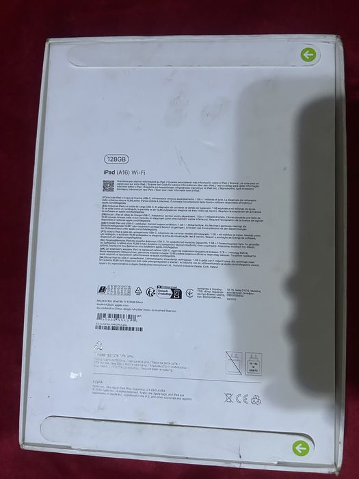 Ipad A16 silver 128