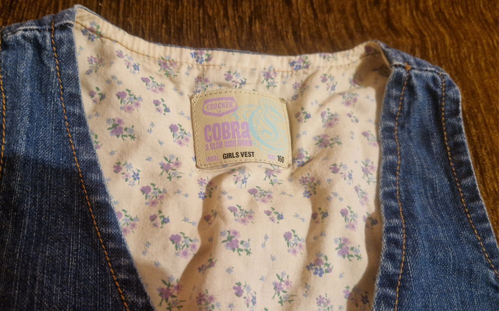 Vesta denim fete