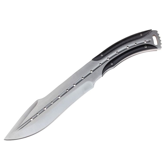 Cutit vanatoareComando Friend, 33 cm, otel, teaca piele inclusa