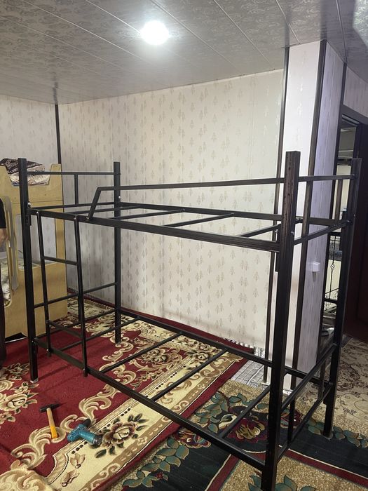 Двухъярусная кроват из железа  кровать krovatlar икки этажли кровать