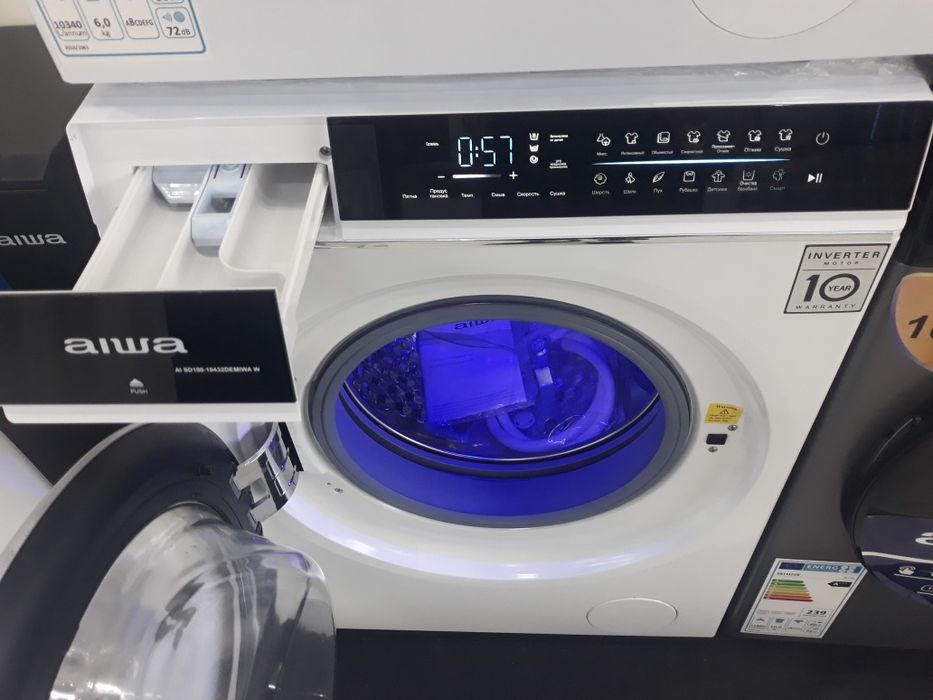 Kir yuvish mashinasi aiwa 10kg Inverter