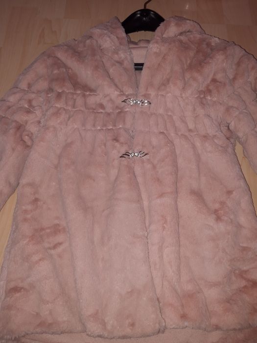 Палто мек плюш пепел от рози