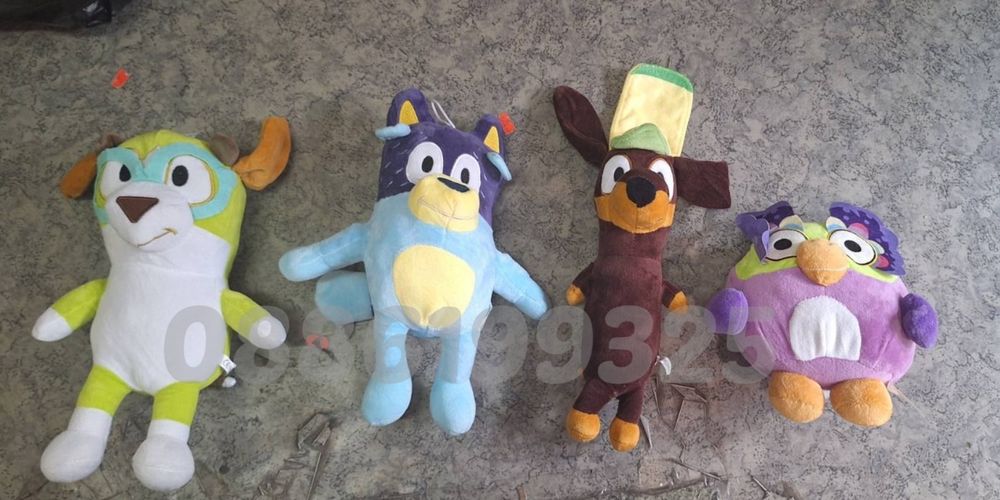 Плюшена играчка Блуи и Бинго Всички герои, Bluey and Bingo плюшени игр