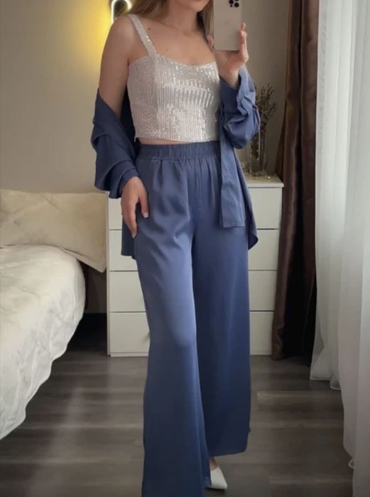 Топ блестящий женский