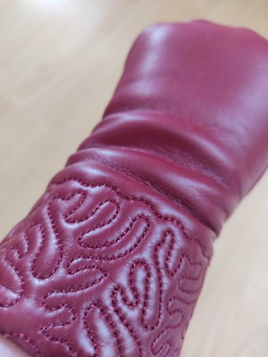 Перчатки женские кожаные