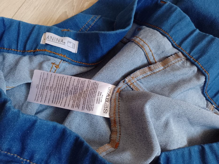 Blugi subțiri elastici cu talie înaltă Janina mărime mare
