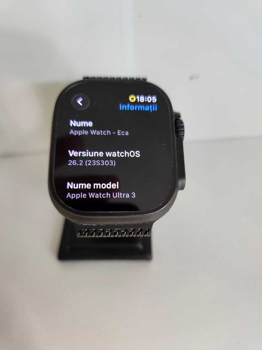 Apple Watch Ultra 3 GPS Cellular 49mm (Iulius Mall)(B-74808)  Garantie 2 Ani!