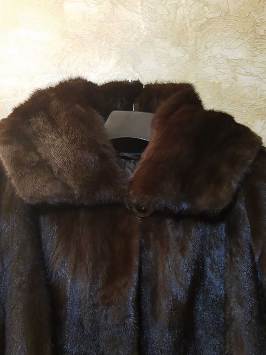 ВИЗОН ЛУКС,дълъгДнес12999лвкачулка,двойна,цели кожи уникален,висок кла