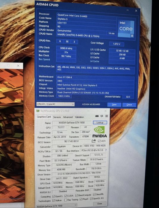 Игровой ПК GTX 1650 / i5-6400