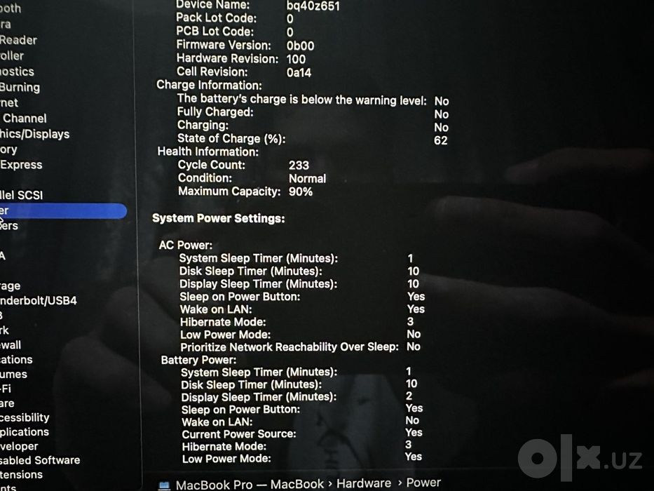 Macbook pro m1 16 512/16