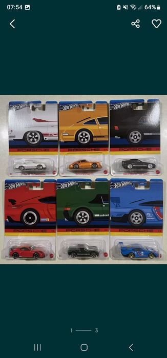 Hot Wheels set Porsche + Chase