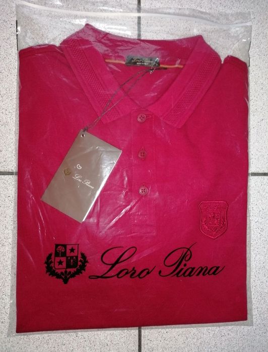 L®ro Piana® - НОВА - мъжка поло тениска - 50(L)