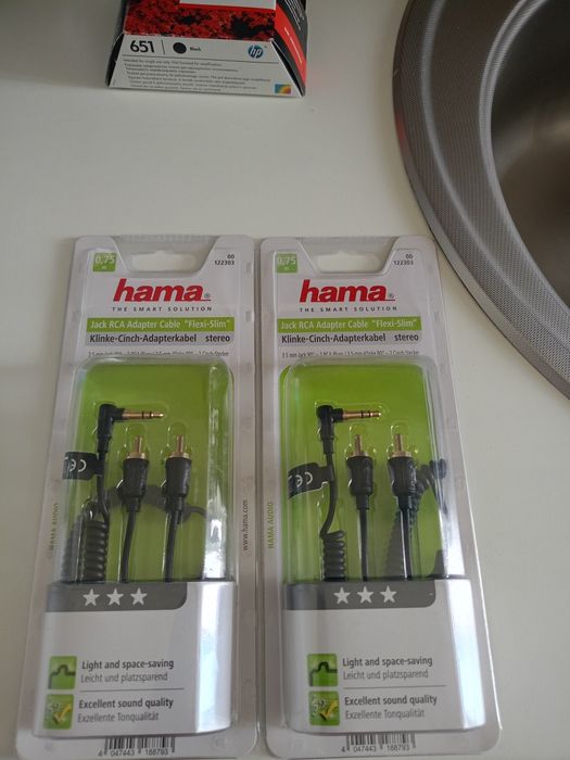 Vând cablu adaptor pentru amplificator cu mufa jack,nou nouț , calitat