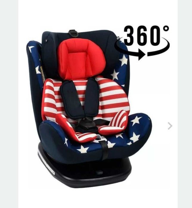 Scaun Auto Tweety Captain America cu Isofix rotativ 360 grade BUF BOOF 0 - 13 kg
