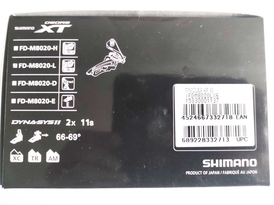 Schimbator foi Shimano Deore XT FD-M8020-L 2x11v. prindere colier nou