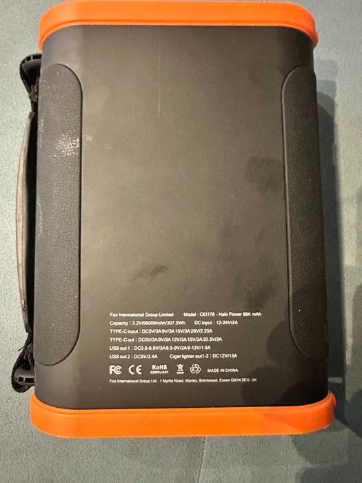 FOX Halo Power 96K mAh – powerbank mare + lanternă + priza 12V auto