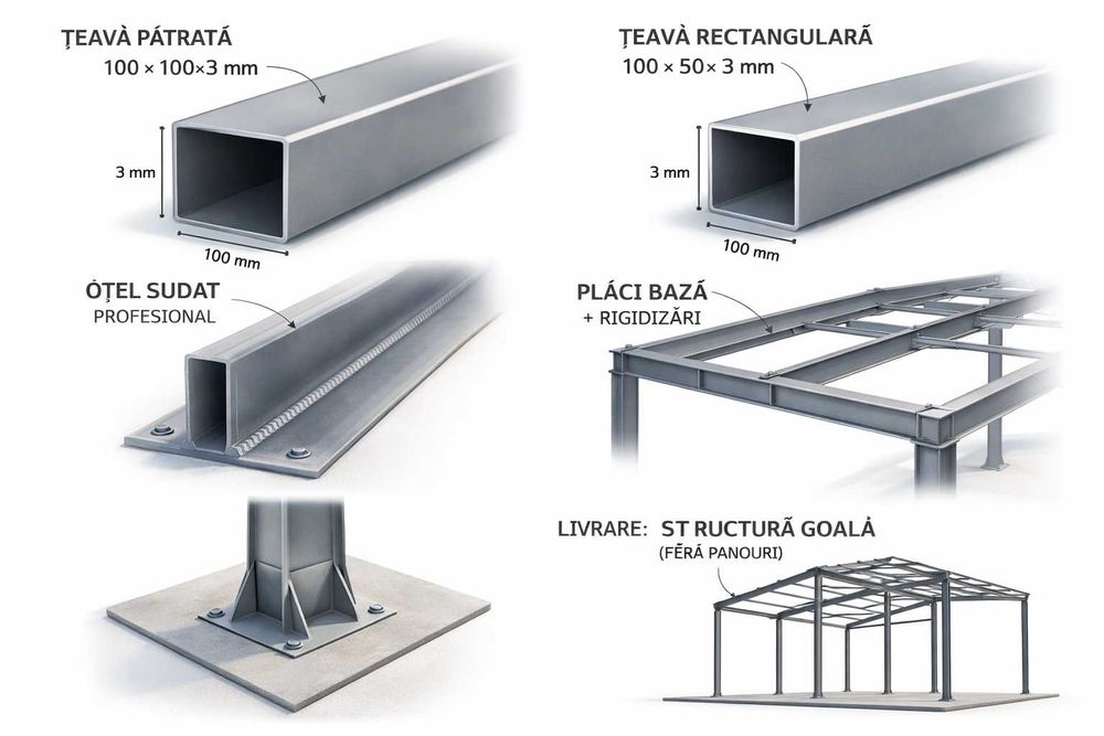 Producatori structura metalica Mini-Hala/2Boxe Auto