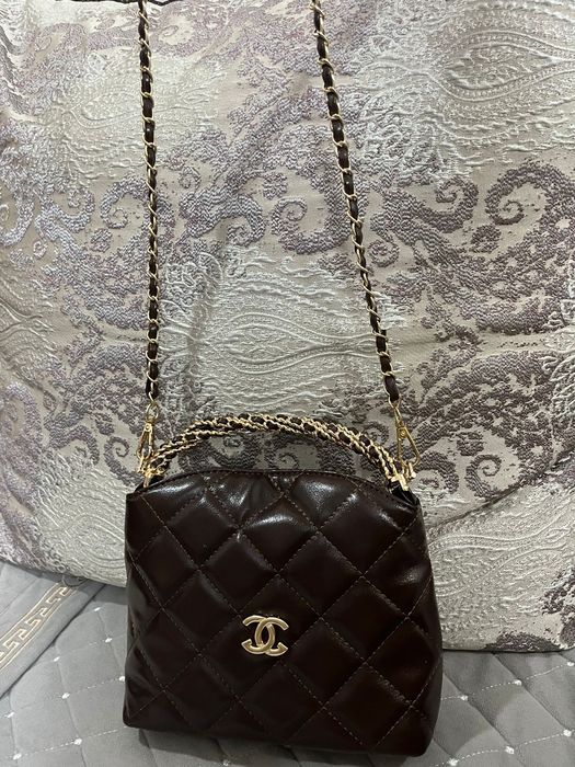 Мини сумочка под шанель, экокожа